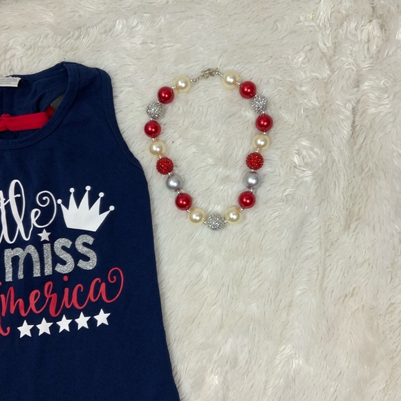 Little Miss America outfit with necklace - Picture 4 of 7